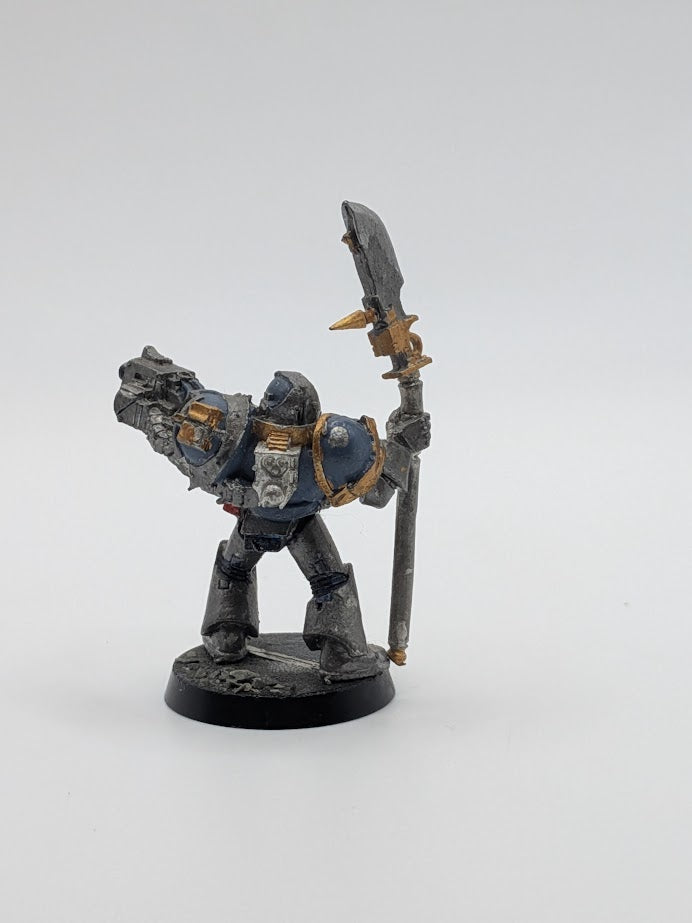Metal Classic Grey Knight Space Marine - Metal Warhammer Figure