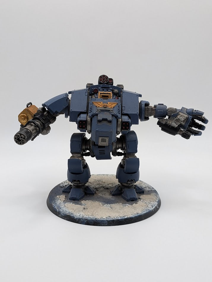 Space Marines Ultramarines Primaris Redemptor Dreadnought -  Warhammer Miniatures