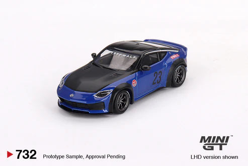 Nissan Z LB Seiran Blue NATION WORKS Mini GT