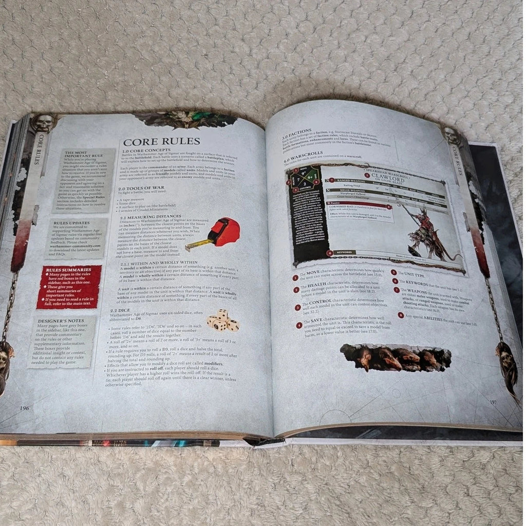 Age of Sigmar Core Rulebook 4th Edition Limited Edition Warhammer - OzzyBozzys