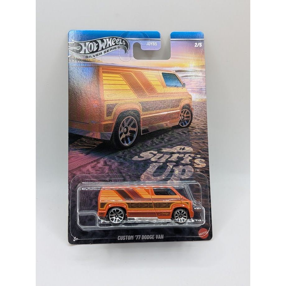 Custom 77 Dodge Van Surfs Up - Silver Series Hot Wheels - 2/5 - OzzyBozzys