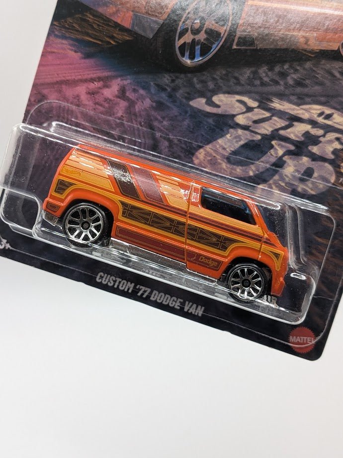 Custom 77 Dodge Van Surfs Up - Silver Series Hot Wheels - 2/5 - OzzyBozzys