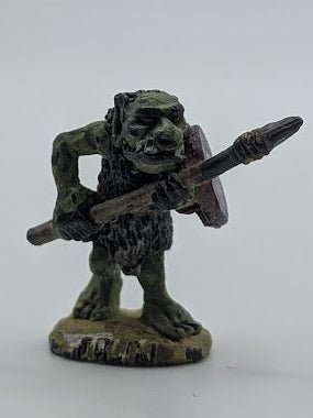 Goblin with Spear Pre-Slotta Era - Metal Warhammer Figure - OzzyBozzys