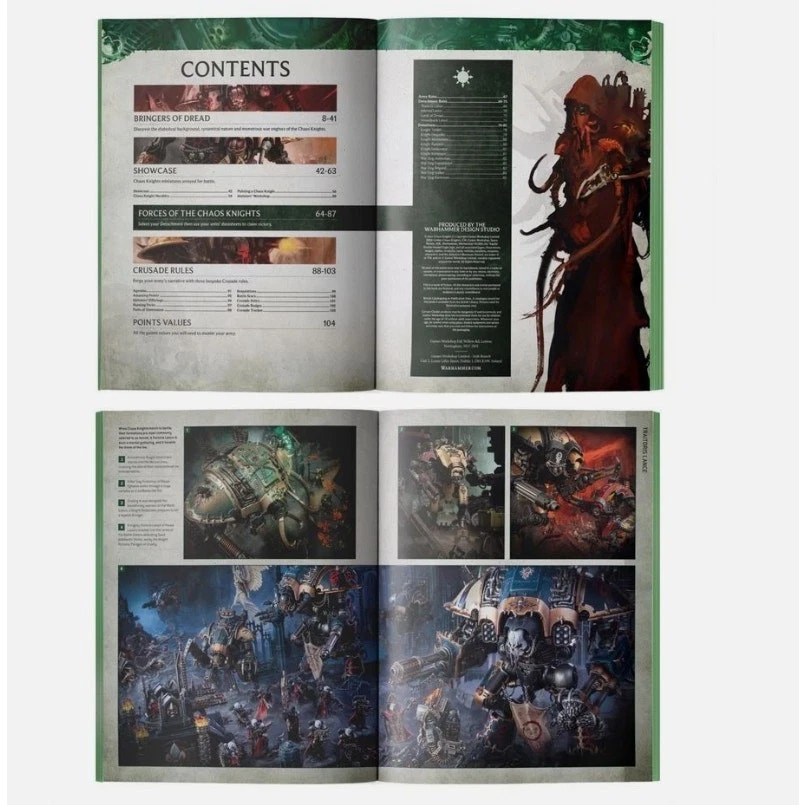 Chaos Knights Collector's Edition Hardback 10th Ed Warhammer