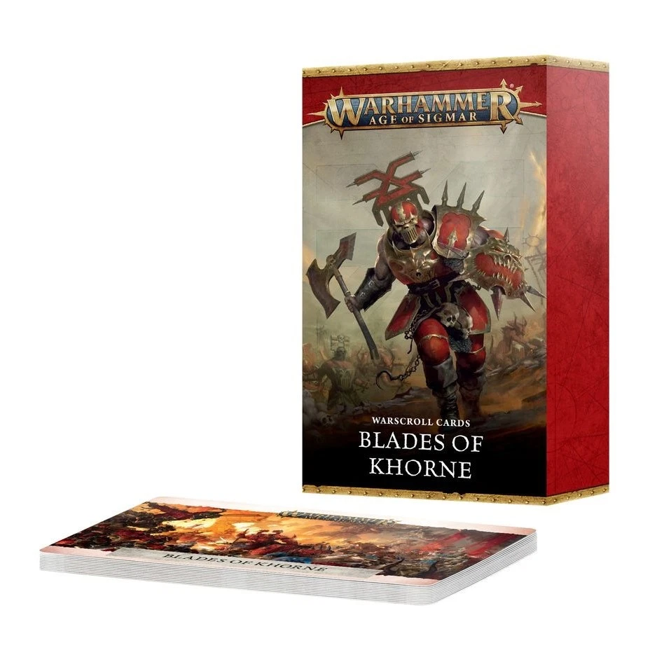 Blades of Khorne: Warscroll Cards Age of Sigmar Warhammer