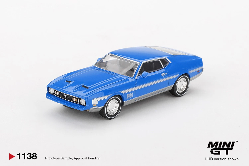 Ford Mustang Mach 1 Grabber Blue Mini GT