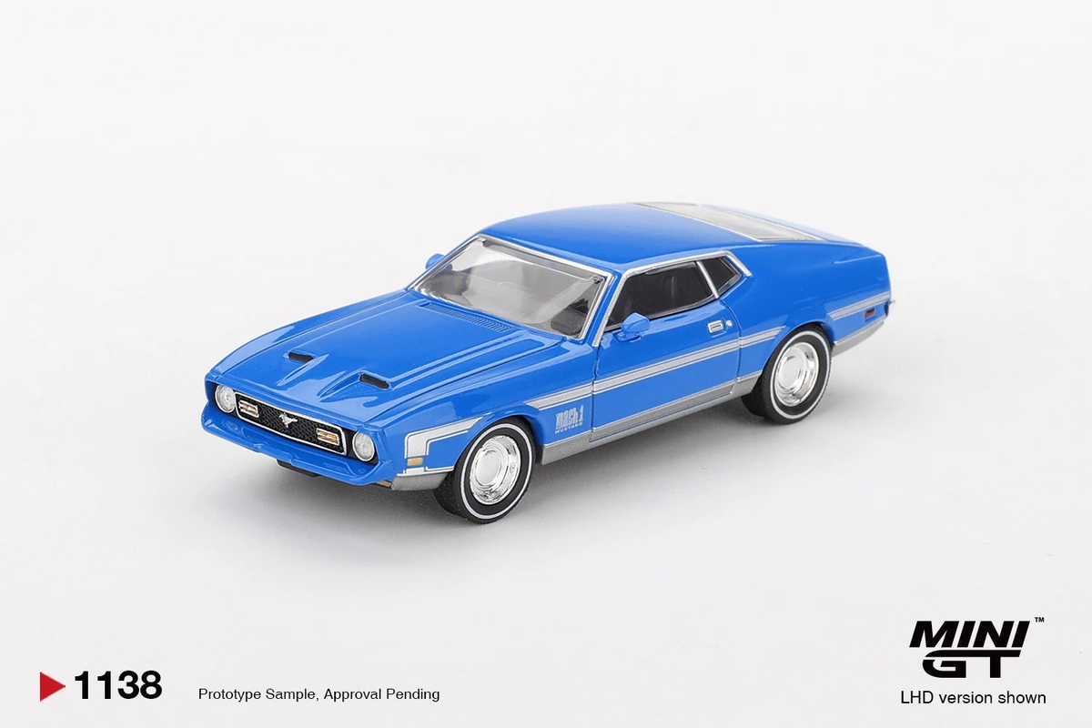 Ford Mustang Mach 1 Grabber Blue Mini GT