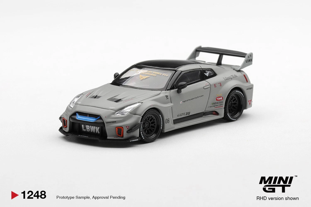 Nissan LB-Silhouette Works GT 35GT-RR Ver.1 Matt Grey Mini GT