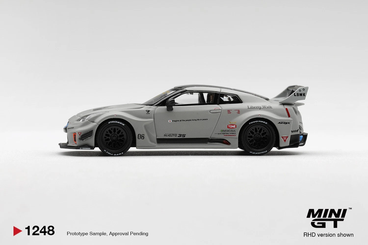 Nissan LB-Silhouette Works GT 35GT-RR Ver.1 Matt Grey Mini GT