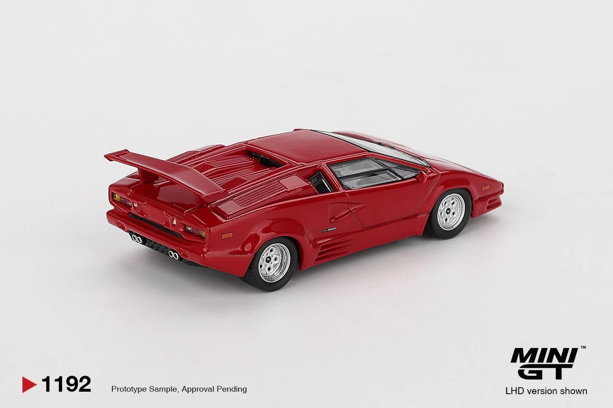 Lamborghini Countach 25th Anniversary Red Mini GT