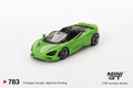 McLaren 750S Spider Mantis Green Mini GT Blister Packaging