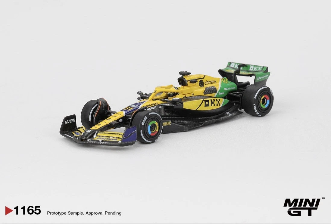 McLaren MCL38 #81 Oscar Piastri 2024 F1 Monaco GP Mini GT Blister Packaging