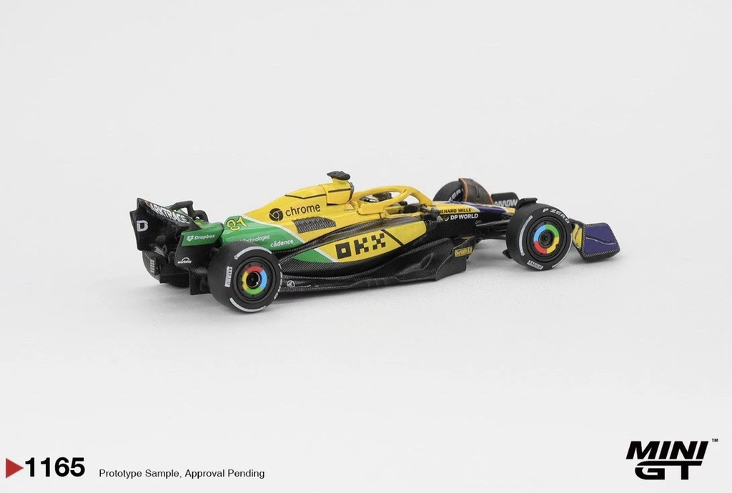 McLaren MCL38 #81 Oscar Piastri 2024 F1 Monaco GP Mini GT Blister Packaging