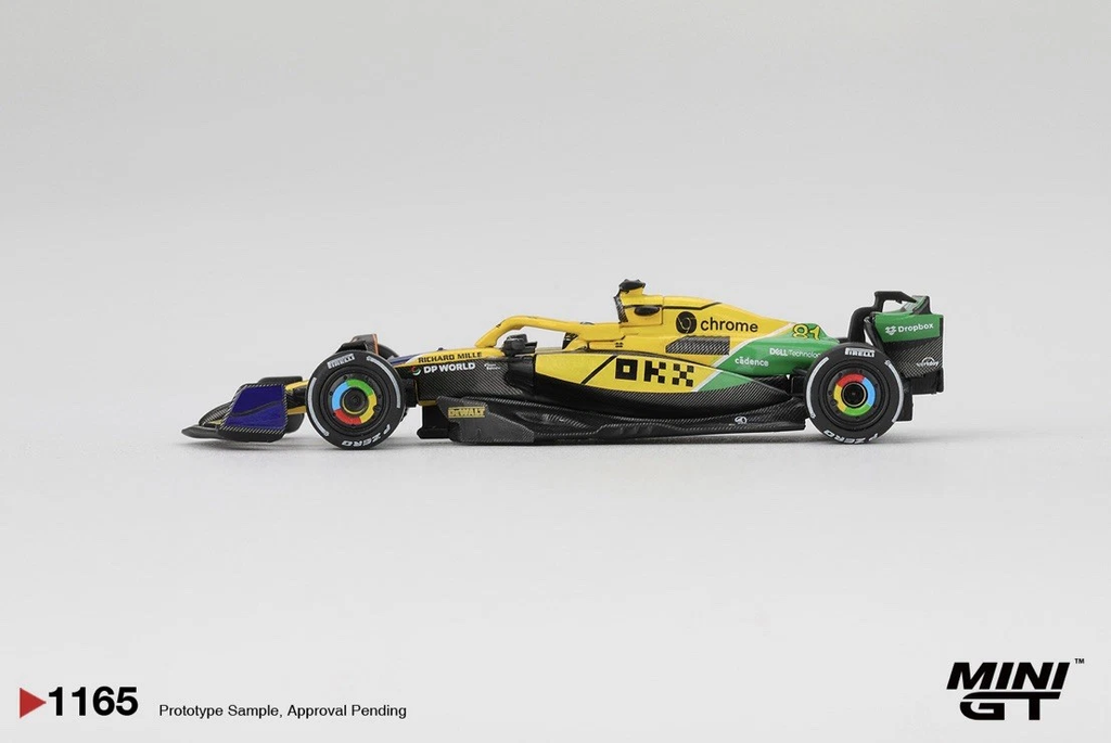 McLaren MCL38 #81 Oscar Piastri 2024 F1 Monaco GP Mini GT Blister Packaging