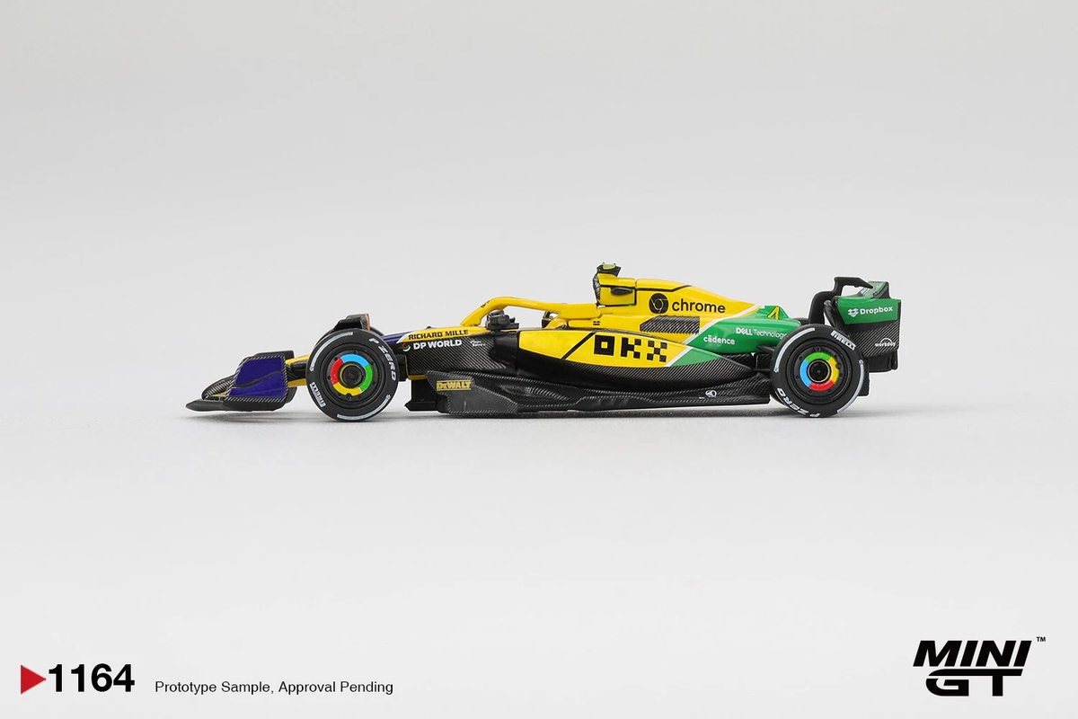 McLaren MCL38 #4 Lando Norris 2024 F1 2024 Monaco GP Mini GT Blister Packaging