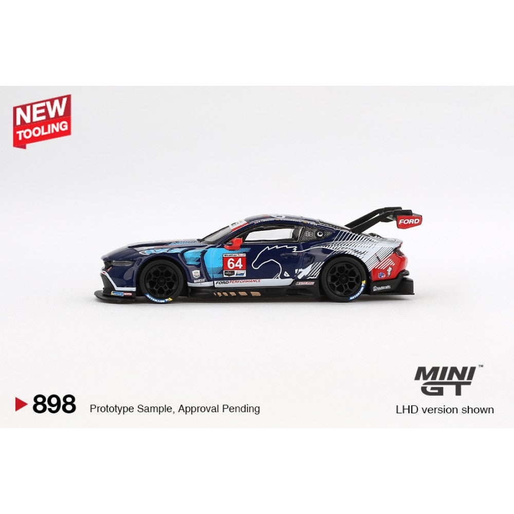 Ford Mustang GT3 #64 Ford Multimatic 2024 IMSA Daytona 24HRS Mini GT Blister Packaging