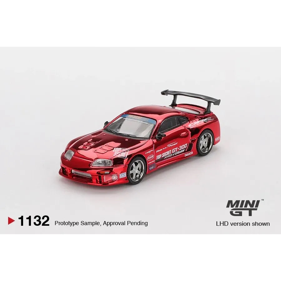 Toyota Supra A80 Top Secret GT-300 Red Chrome Mini GT